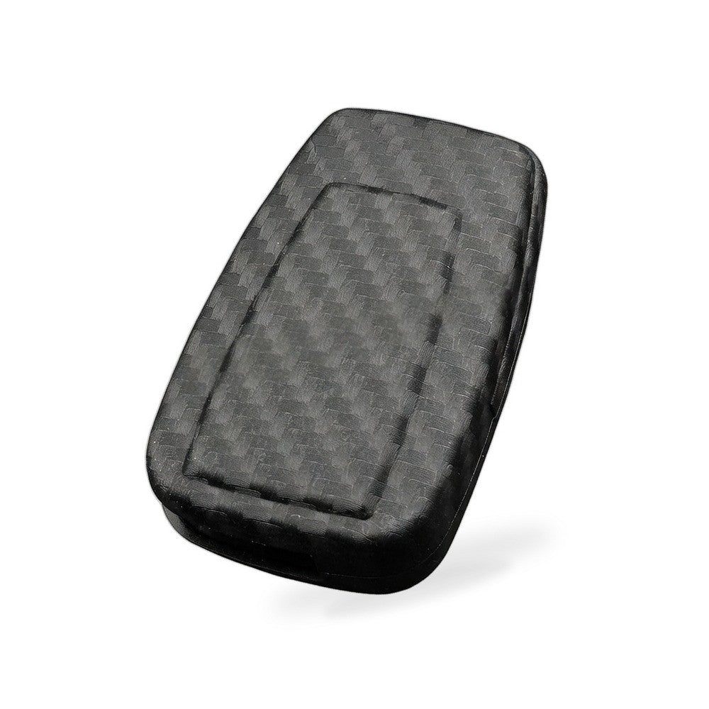 Carbon Fiber Silicone Key Fob Cover Suitable for Toyota Camry Corolla RAV4 Yaris