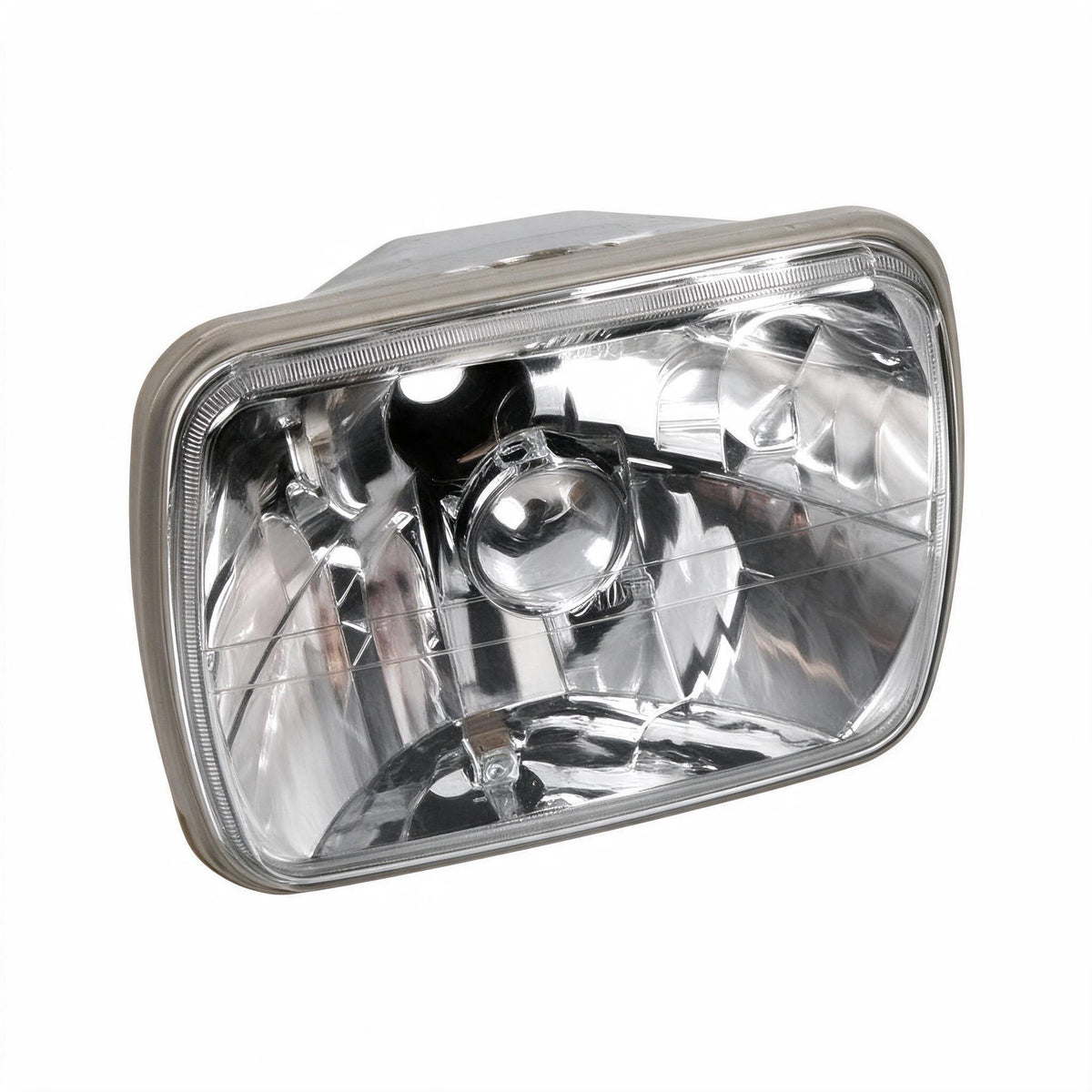 7x5 Inch Square LED Headlight Assembly Glass Lens Suitable for Jeep Wrangler CJ - BD1