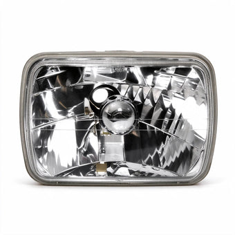 compare product 7x5 Inch Square LED Headlight Assembly Glass Lens Suitable for Jeep Wrangler CJ