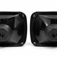 7" Square Head Lamp Set with H4 LED Globes Suitable for Jeep Wrangler CJ Ford - XQ1