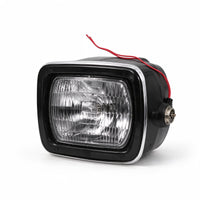 7" Square Head Lamp Set Clear Lens LED Globes Suitable for Jeep Wrangler Land - ZT2
