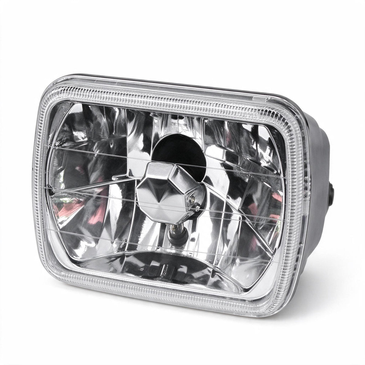 Square 7x5 Inch Head Light Clear Set LH RH Suitable for Chevrolet C10 K10 Blazer - BD2