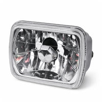 Square 7x5 Inch Head Light Clear Set LH RH Suitable for Chevrolet C10 K10 Blazer - BD2