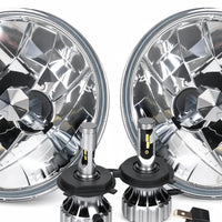 7 Inch Round Headlight Assembly with H4 LED Globes Suitable for Universal Models - XQ1