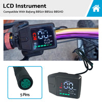 High Quality LCD Instrument Suitable For Bafang BBS01 Center Motor Color Display