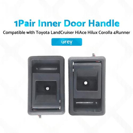 Pair Inner Door Handle Grey Suitable for Toyota Land Cruiser 75 78 79 Series
