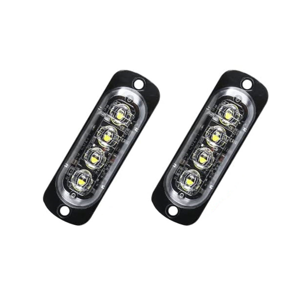 White 4LED Clearance Side Marker Light Suitable For Truck, Trailer & Caravan