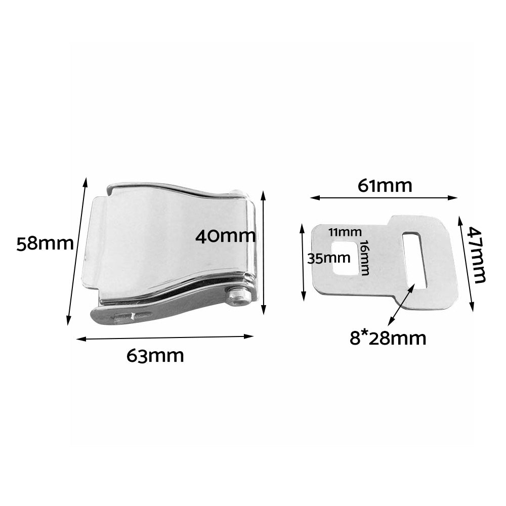 Universal Aircraft Airplane Buckle Safety Seat Belt Extension Strap Suitable For Travel