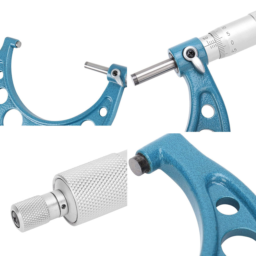 6x Precision Outside Micrometers 0-150mm Suitable For Machinist ¡§C Carbide 0.01mm