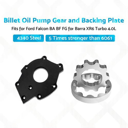 Billet Oil Pump Gears and Backing Plate Suitable for Ford Falcon BA BF FG 4.0L