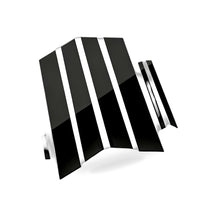 8x Black Pillar Post Cover Trims Suitable For Honda Civic Sedan 2012-2015