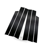 6x Black Window Trim Covers Suitable For Honda CR-V 2.4L 2007-2011