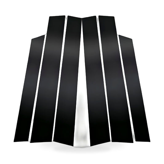 6x Black Window Trim Covers Suitable for Honda CR-V 2.4L