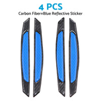Reflective Carbon Fiber Car Door Edge Guard Bump Protector Sticker Suitable For Universal Use
