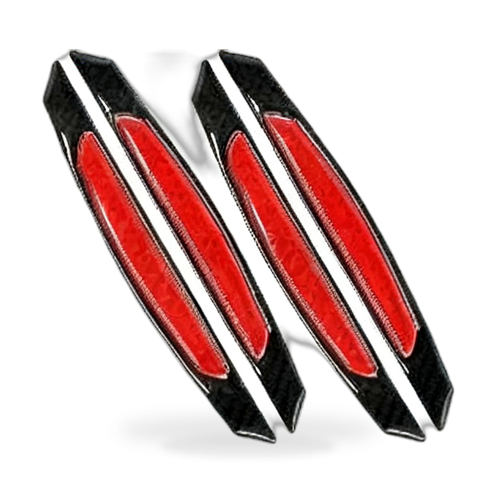 Reflective Carbon Fiber Car Door Edge Guard Bump Protector Sticker Suitable For Universal Use