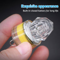 LED Underwater Fishing Light Deep Drop Squid Strobe Bait Lure Lamp