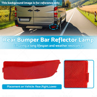 {{ Rear Bumper Bar Reflector Lamp Suitable For Mercedes Benz Sprinter 2006-2018 RH }} - Buy Car Parts Online at {{ Kaka Auto Parts }}.