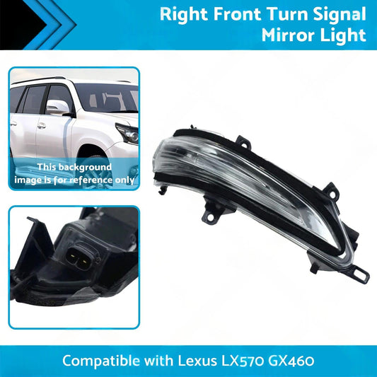Right Front Turn Signal Mirror Light Suitable for Lexus GX460 4.6L V8