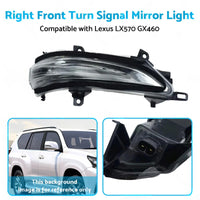 Right Front Turn Signal Mirror Light Suitable for Lexus 13-20 GX460 LX570