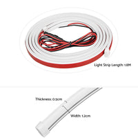 1. 8M  Start Scan Dynamic LED DRL Car Hood Light Strip Daytime Running Light