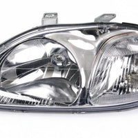 Head Light Assembly Chrome with LED H4 Globes Suitable for Honda Civic 1984-2000 - XQ1