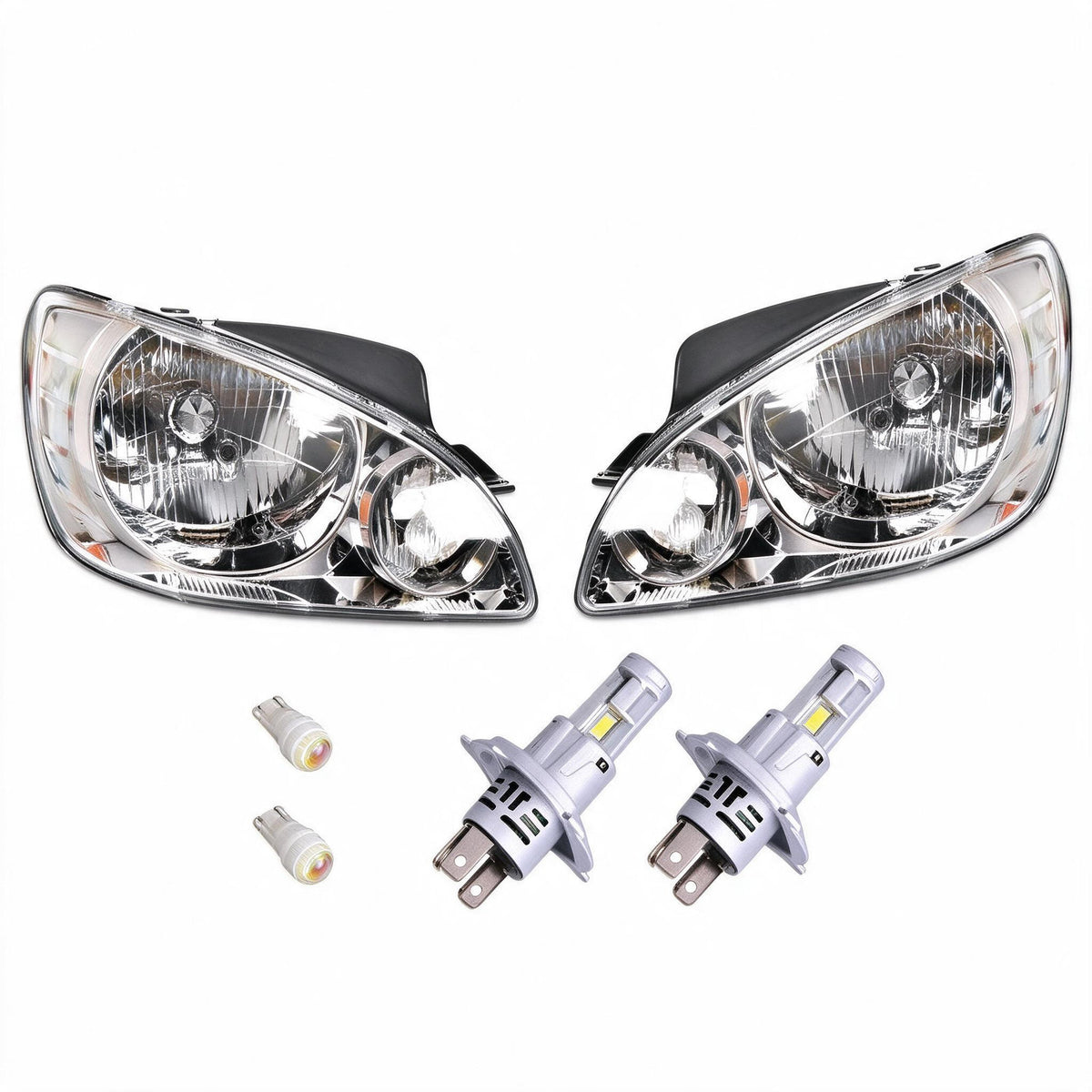 Head Light Assembly LH RH with LED Globes Suitable for Hyundai Getz 2007-2009 - BD1