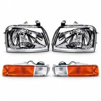 compare product Head Light Big and Bar Lamp AM Set of 4 Suitable for Mitsubishi Triton 2006-2015