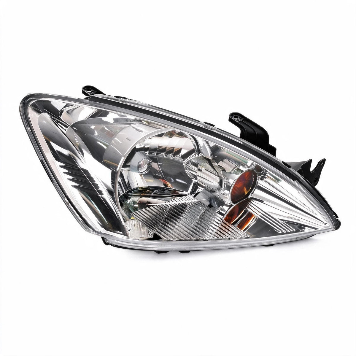 Chrome Headlight Assembly Set LH RH Suitable for Mitsubishi Lancer CH 2003-2012 - BD1