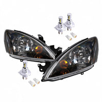 Head Light Assembly Black with LED Globes Suitable for Mitsubishi Lancer CH - BD2
