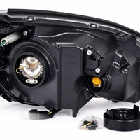 Head Light Assembly Black with LED Globes Suitable for Mitsubishi Lancer CH - XQ1