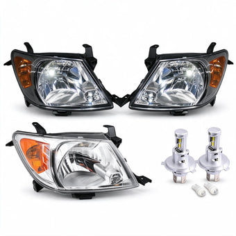 compare product Head Light Assembly with H4 LED Globes Suitable for Toyota Hilux 1997-2005