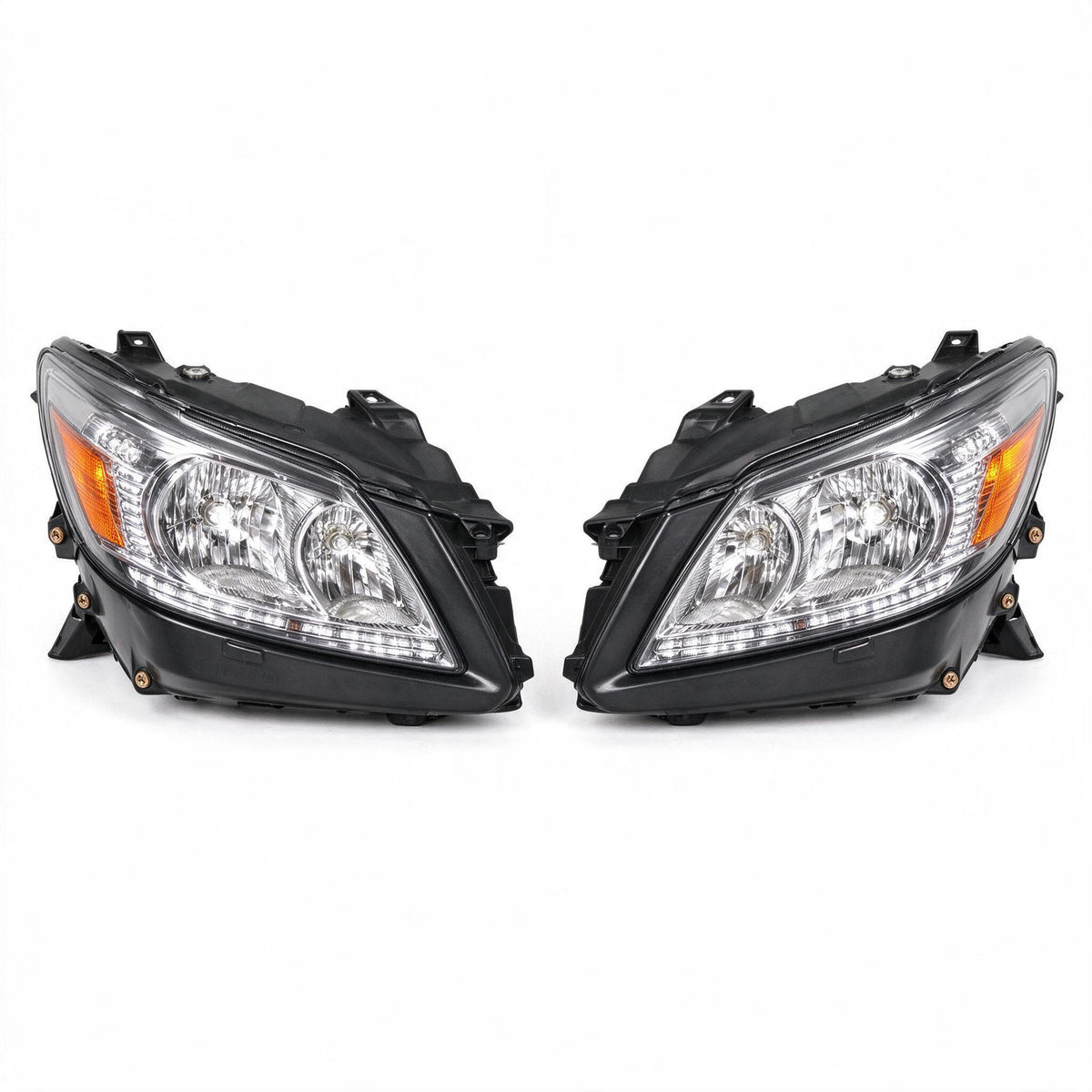 Head Light Assembly Black with LED Globes Set Suitable for Toyota Camry CV36 - ZT2