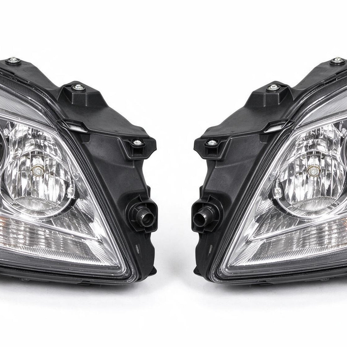 Head Light Chrome with LED Globes Set LH RH Suitable for Toyota Camry - XQ1