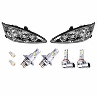 Headlight Assembly Chrome LED H4 HB3 Suitable for Toyota Camry CV36 2004-2006 - BD1