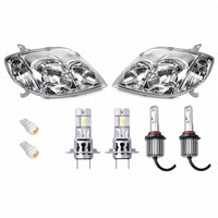 Head Light Assembly Set LH RH with LED Globes Suitable for Toyota Corolla Sedan - BD1