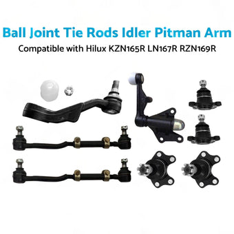 compare product Ball Joint Tie Rods Idler Pitman Arm Suitable for Hilux LN167R RZN169R KZN165R