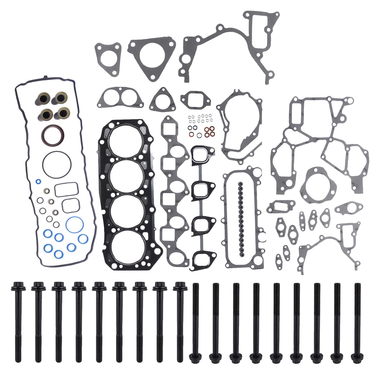 {{ VRS Head Gasket Kit & Bolt Set Suitable for Toyota Hilux HiAce Prado 3.0 1KD-FTV }} - Buy Car Parts Online at {{ Kaka Auto Parts }}.