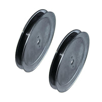 2x Blade Spindle Pulley Suitable For John Deere Sabre Mowers D105 GX20367