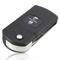1x 2-Buttons Car Key Case Cover Shell Suitable For Mazda 3 5 6 RX7 RX8 BT50