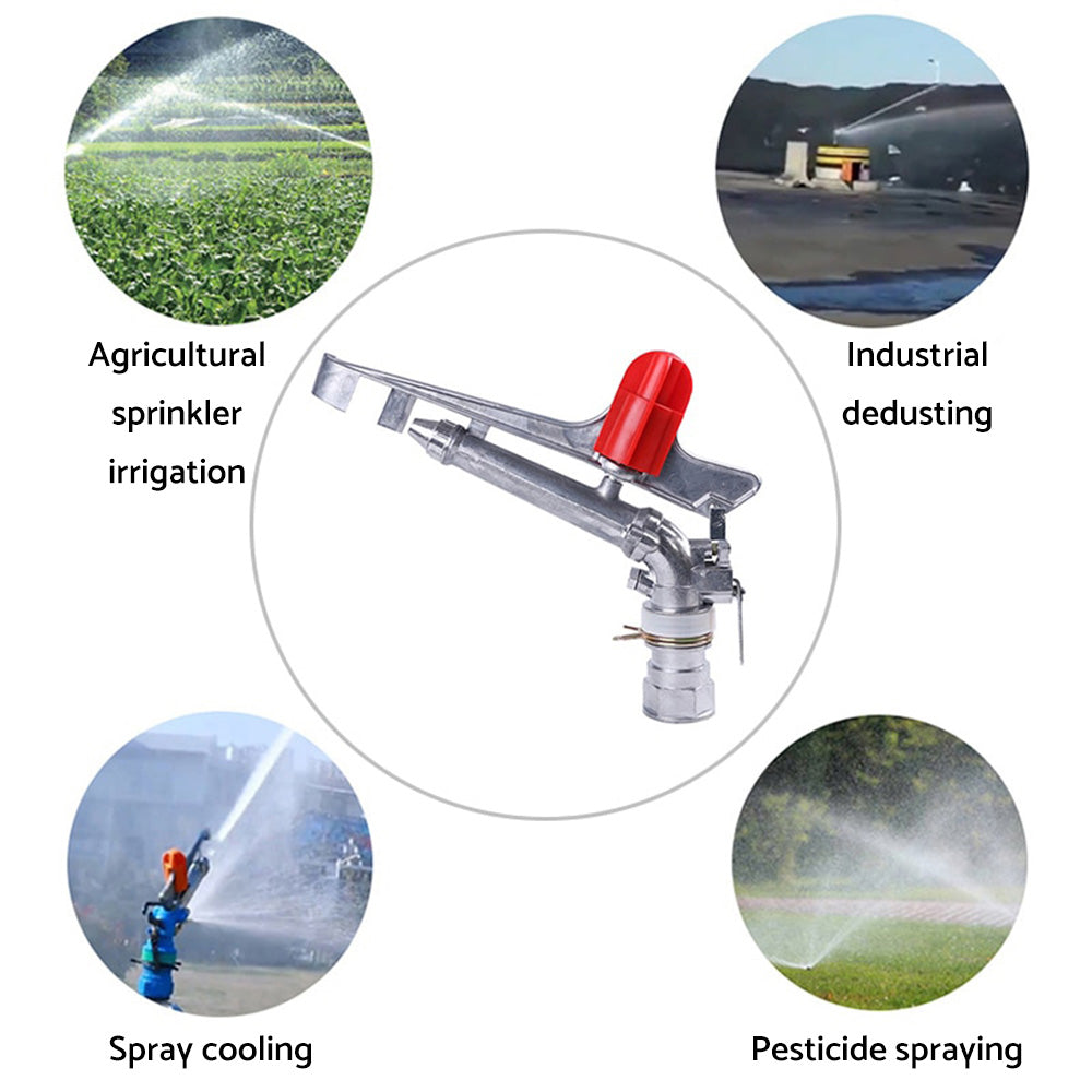 360?? Angle Rotation Lawn Water Sprinkler Impact Spray Gun Suitable For Adjustable Alloy Irrigation