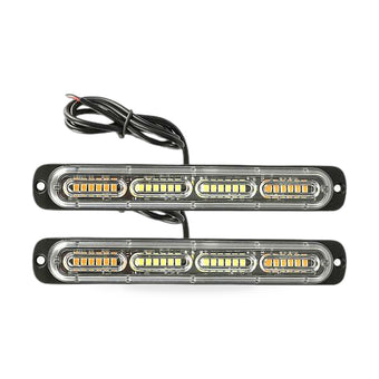 compare product 2x 48LED Amber Recovery Strobe Flashing Grille Lightbar Lamp Suitable for Truck