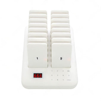 compare product 16-Channel Wireless Restaurant Pager System Suitable For Guest Calling & Queuing - AU