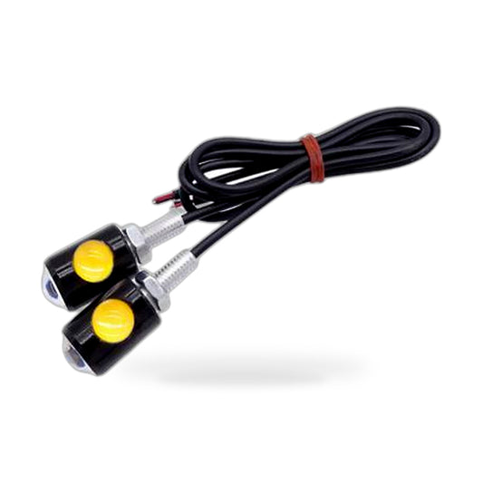4x Universal 12V Mini Amber Motorcycle LED Indicator Turn Signal Lights