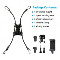 Adjustable Camera Fence Mount Stand Holder For Action Camera and Mobile Phone