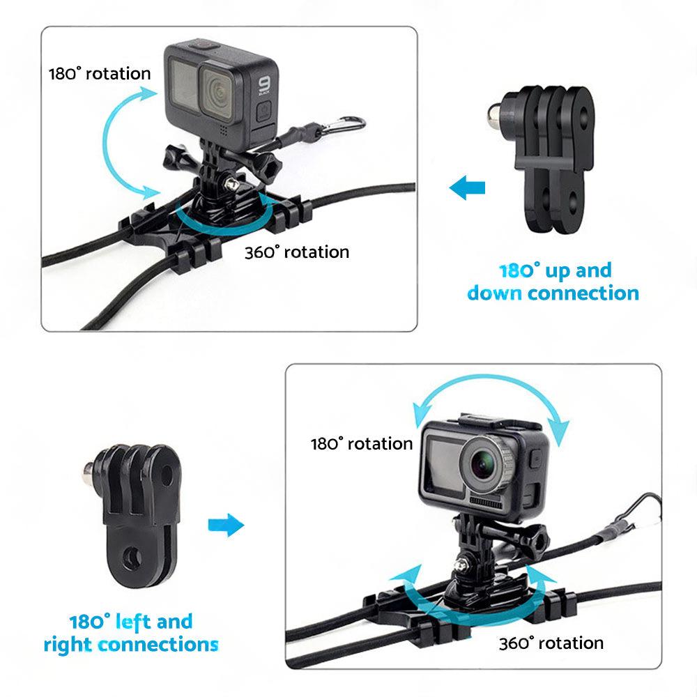 Adjustable Camera Fence Mount Stand Holder For Action Camera and Mobile Phone