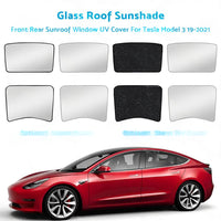 For Tesla Model 3 Glass Roof Sunshade Front Rear Sunroof Window UV Cover 19-2021