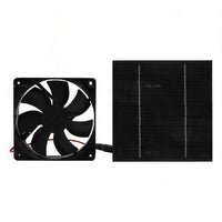 20W Solar Panel Powered Fan Mini Ventilator For Greenhouse Pet or Dog Chicken House