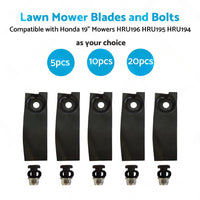 5/10/20x Lawn Mower Blades and Bolts For Honda19  Mowers HRU196 HRU195 HRU194