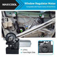 6 pin Front Right Window Regulator Motor RH Suitable for Toyota Camry CV36 02-06