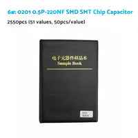 1x SMD/SMT Capacitor & Resistor Sample Book Kit 0201 0402 0603 0805 1206